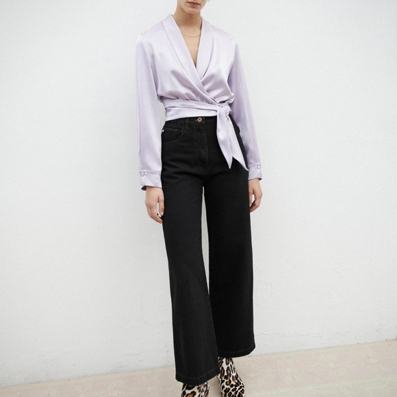 Nanushka Marfa high rise wide leg jean - Picture 3 of 6